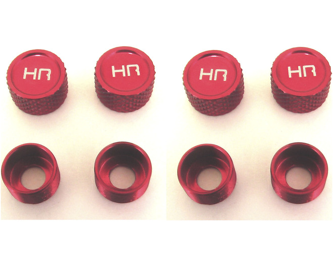 Tap to zoom discontinued Red Aluminum M4 Washers & Cap (4)