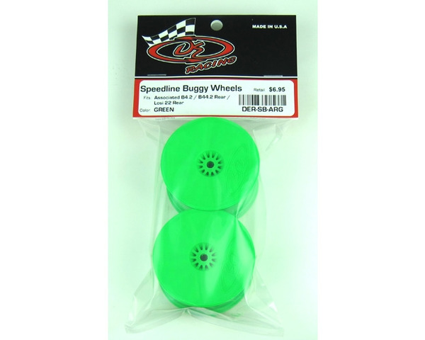 Speedline Wheels for Assocated B6 - B64 /TLR 22-22-4/Rear/Green photo