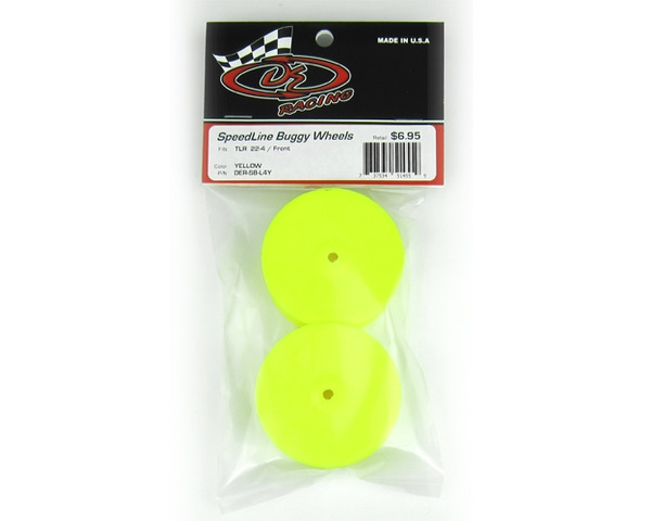 SpeedLine 2.2 Buggy Wheels TLR 22-4 / Front / YELLOW photo