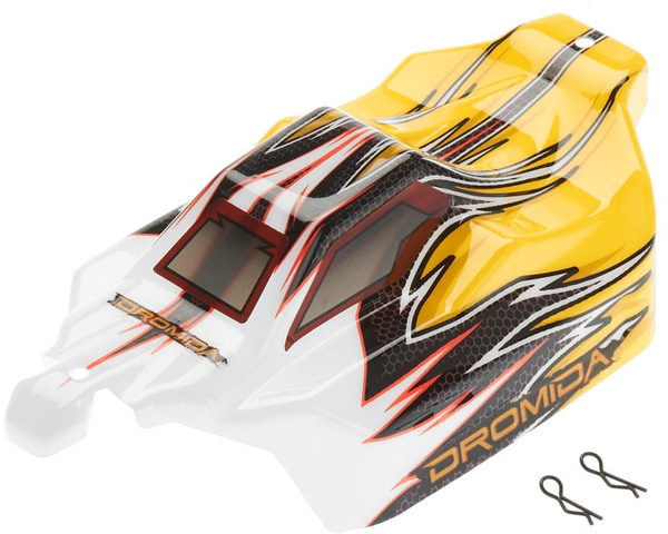 Body Printed Yellow/Red w/Decals Buggy V2 photo