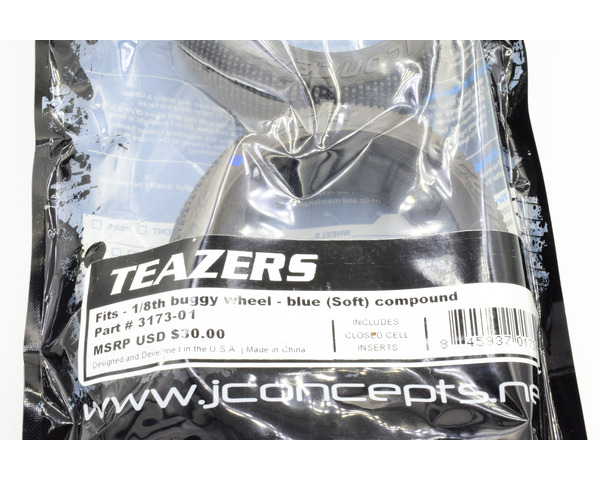 1/8 Teazers Tire Blue Compound:83mm Buggy Wheel 2 photo
