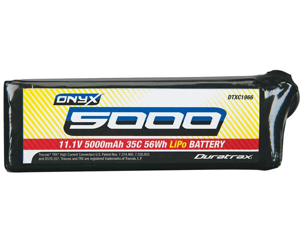 LiPo Onyx 3S 11.1V 5000mAh 35C Soft Case TRA photo