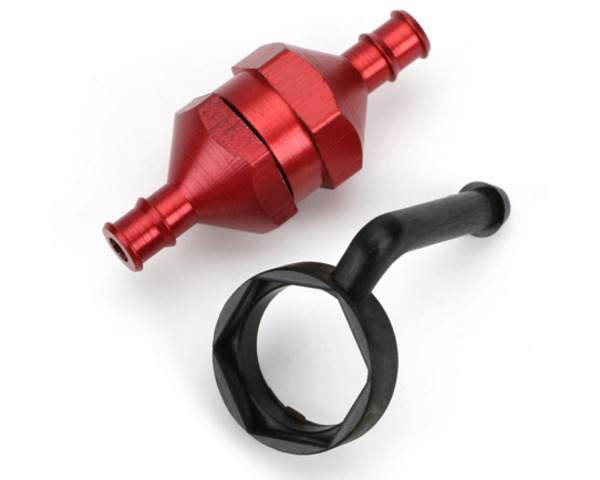 discontinued In-Line Fuel Filter Red photo