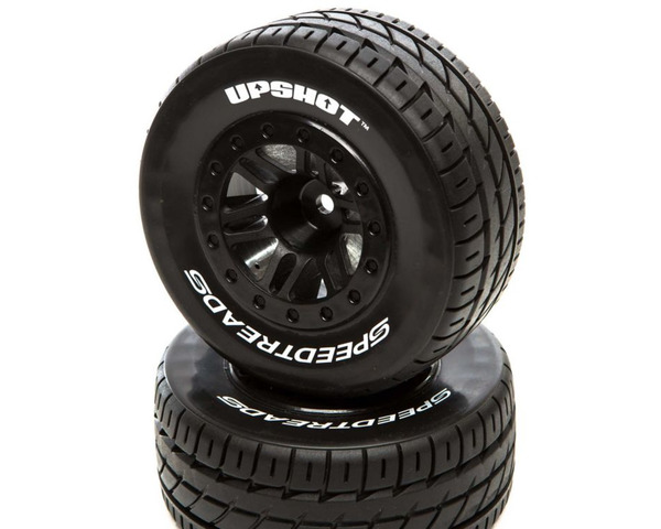 discontinued SpeedTreads Upshot SC Tire Mounted Black: Traxxas S photo