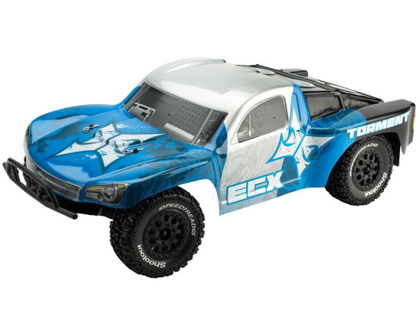 discontinued Torment 1:10 2wd SCT: Silver/Blue RTR photo