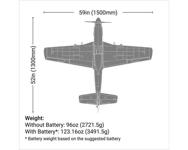 P-51d Mustang 1.5m Bnf Basic photo