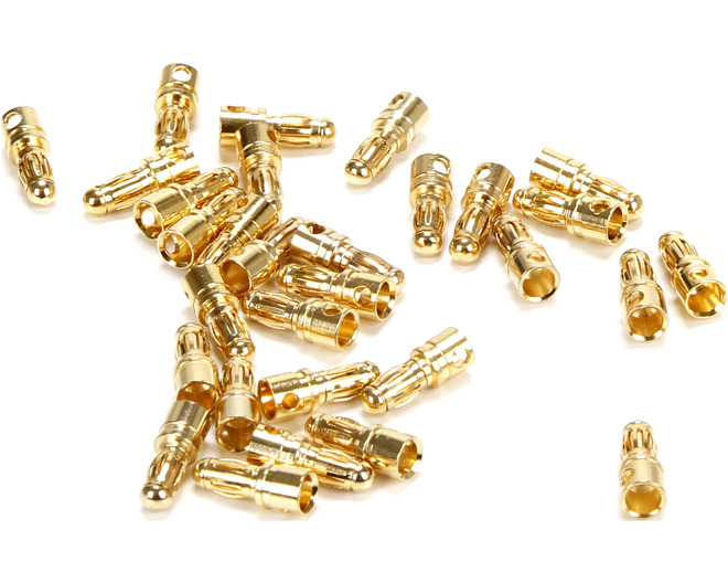 Gold Bullet Connector Male 3.5mm (30) photo