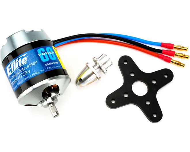 Power 60 brushless Outrunner Motor 470Kv 4mm Bullet photo