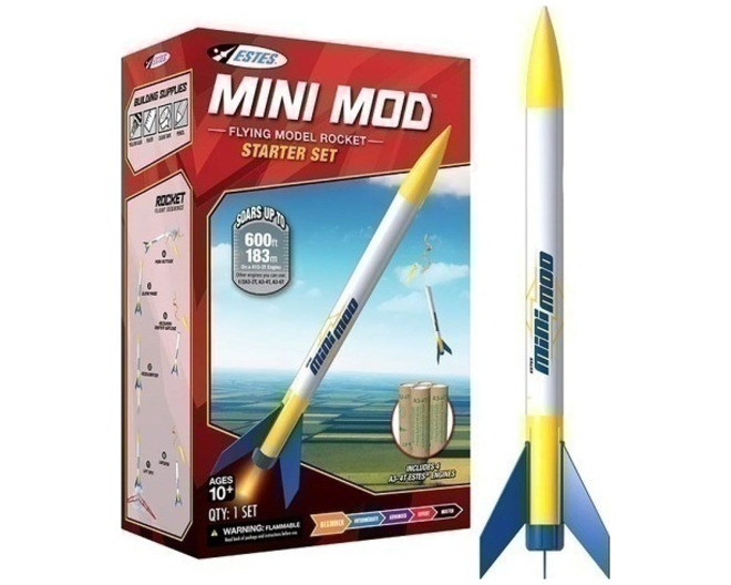 Mini Mod 13mm Stem Model Rocket Starter Set photo