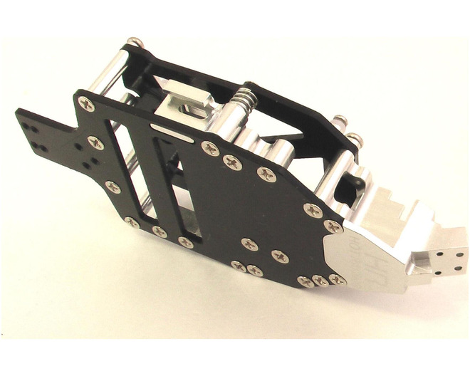 Tap to zoom discontinued Fiberglass Complete Chassis (Black & Silver) - Losi