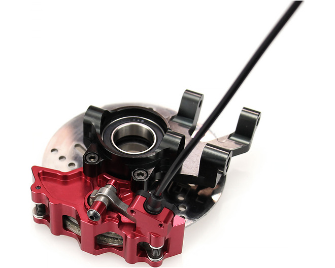 Red Aluminum Front Brake Calipers TRA FSC photo