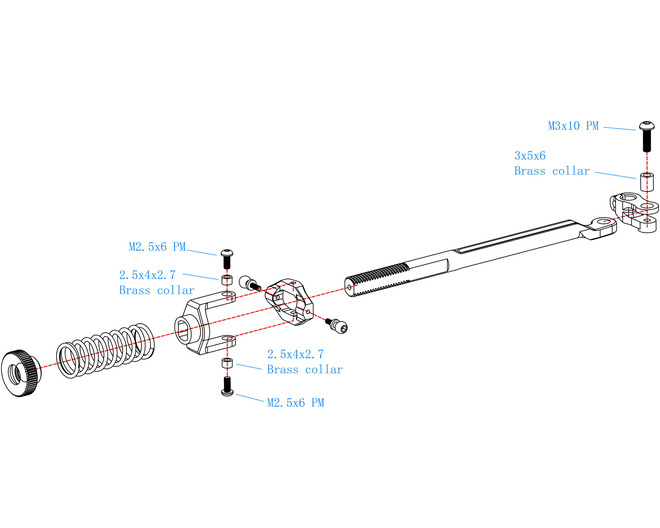 Hard Anodized Brake Linkage FSC photo