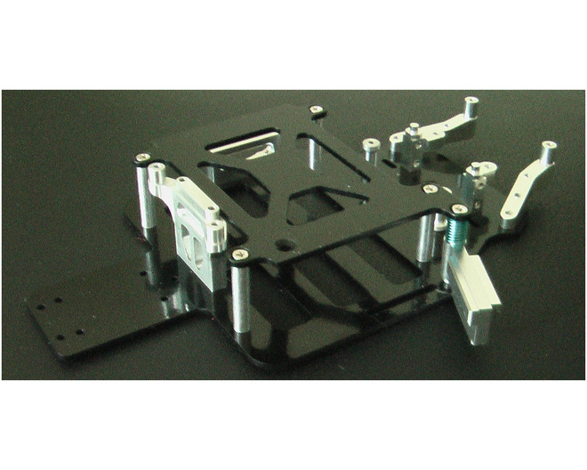 Fiber main chassis with silver mount
