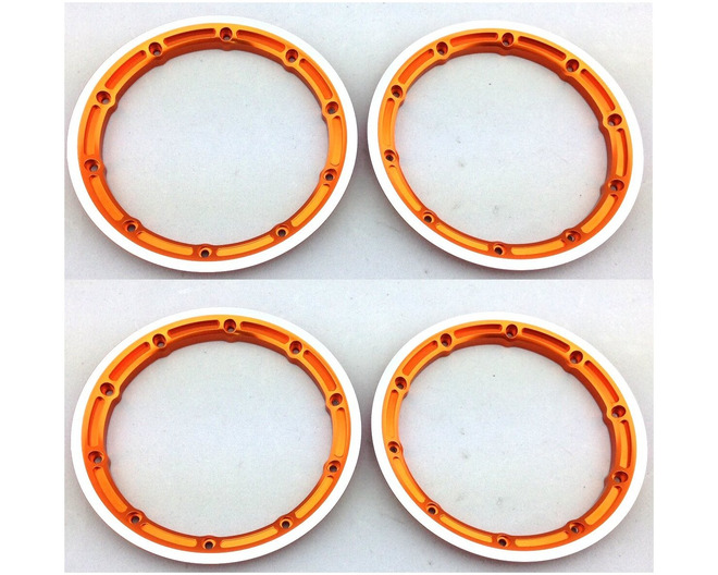 Tap to zoom Orange Aluminum Beadlock Rings: 5ive