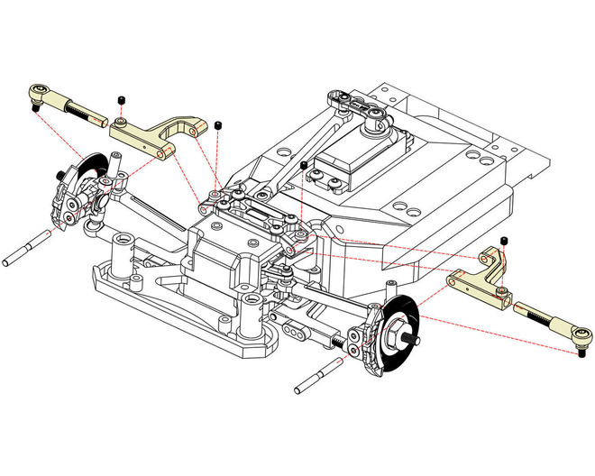 CNC T6 Front Upper Arm (2) FZD2 photo