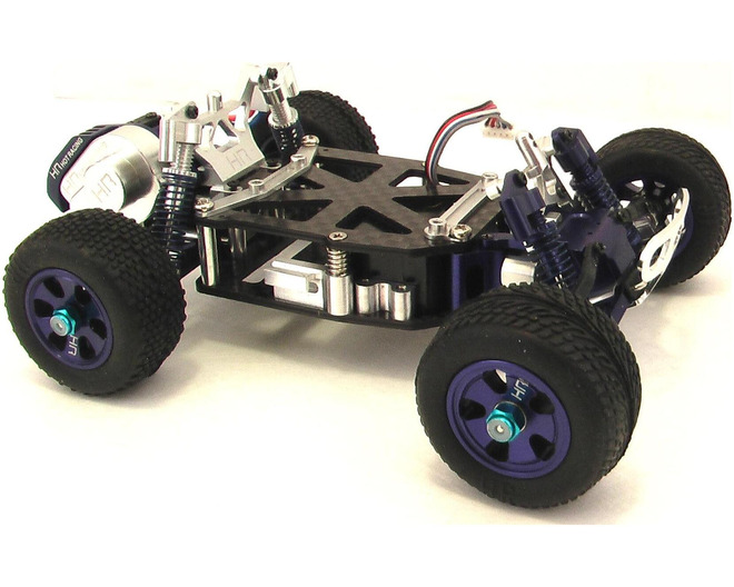 Tap to zoom discontinued Carbon Fiber Complete Chassis (Blue) - Losi 1/36 Mi