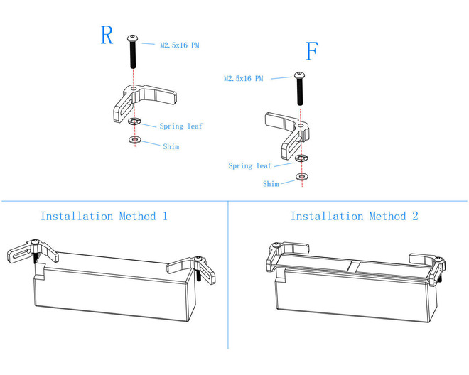 T6 Two way Battery Hold-Downs Grom MT