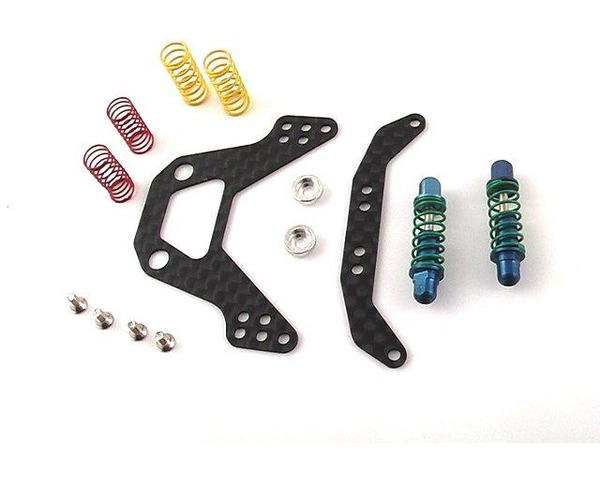 Graphite roll shock set for mr2 rm