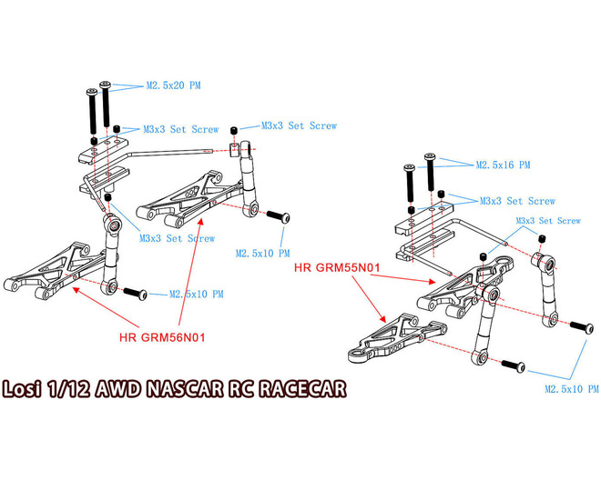 Anti-Roll Sway Bar set Grom Typhon Nascar photo