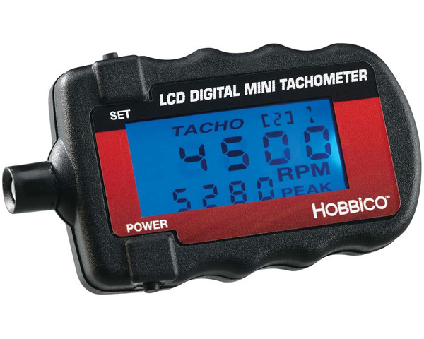 discontinued Mini Digital Tachometer with Blue Backlit LCD photo