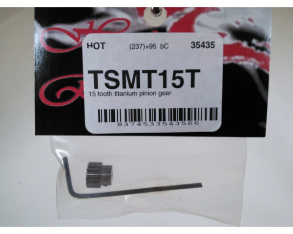 15T 0.5 Mod Titanium Pinion Gear - Mini-T RC18T photo