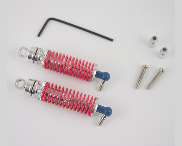 Tap to zoom Silver Aluminum Rear Threaded Shock Set