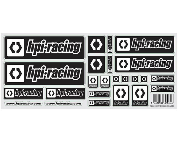 Black Racing Stickers, W/ Hpi Logo photo