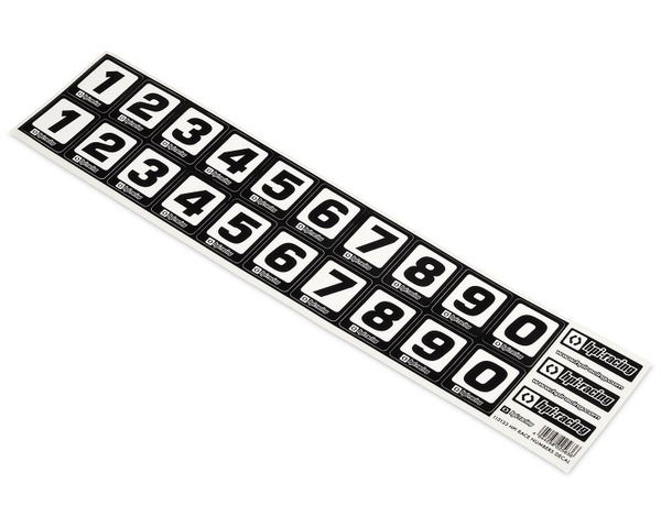 Race Numbers Decal, W/ Hpi Logo photo