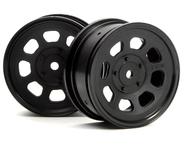 discontinued Stock Car Wheels 26mm Black (2) photo