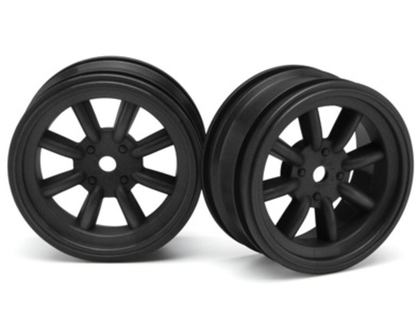 Mx60 8-Spoke Wheels 0mm Offset Black (2) photo