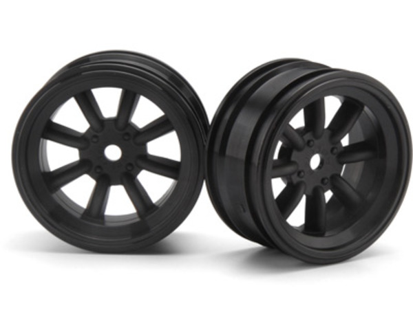 Mx60 8-Spoke Wheels 3mm Offset Black (2) photo