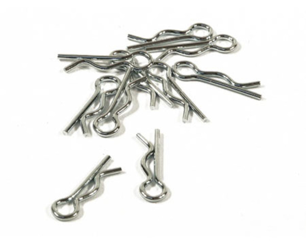silver body clip 22mm long 1.25mm wire (20) photo