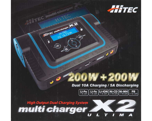 discontinued Hitec Ultima X2 Dual Port Charger photo