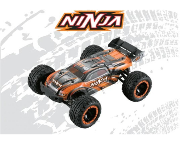 Ninja 1/16th Scale Brushed RTR 4WD Truggy Orange photo