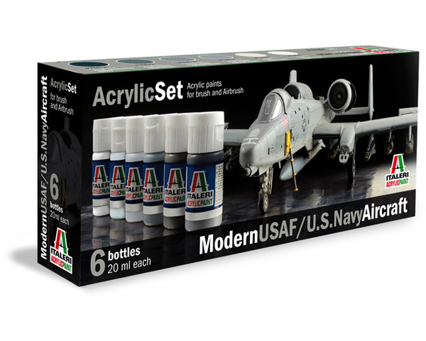 Modern USAF/US Navy Aircraft 6 Color Asst Acryli photo