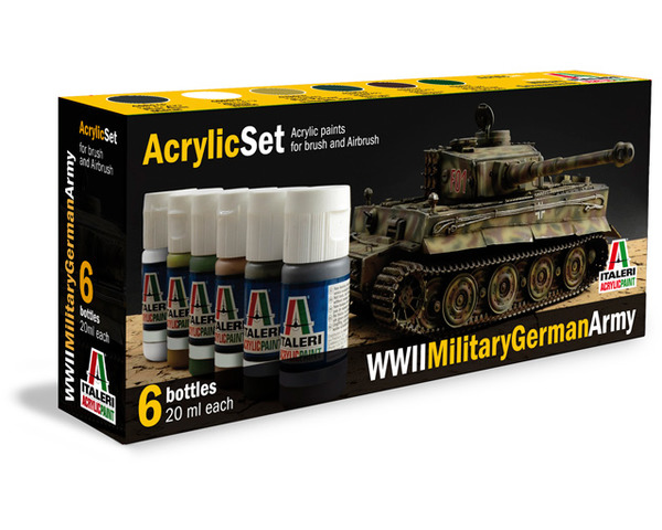WWII Military German Army Acrylic Paint Set (6) photo