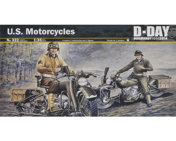 1/35 US Motorcycles WWII Normandy photo