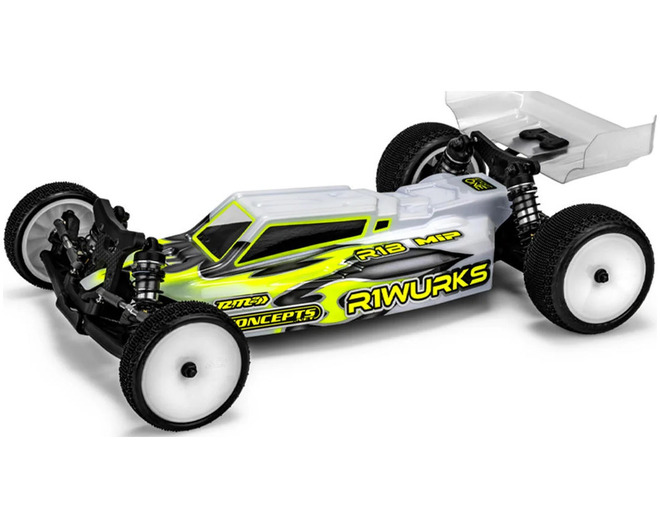 R1 R1b Mark 1 F2 2WD Buggy Body W/6.5 Aero Wing (Clear)