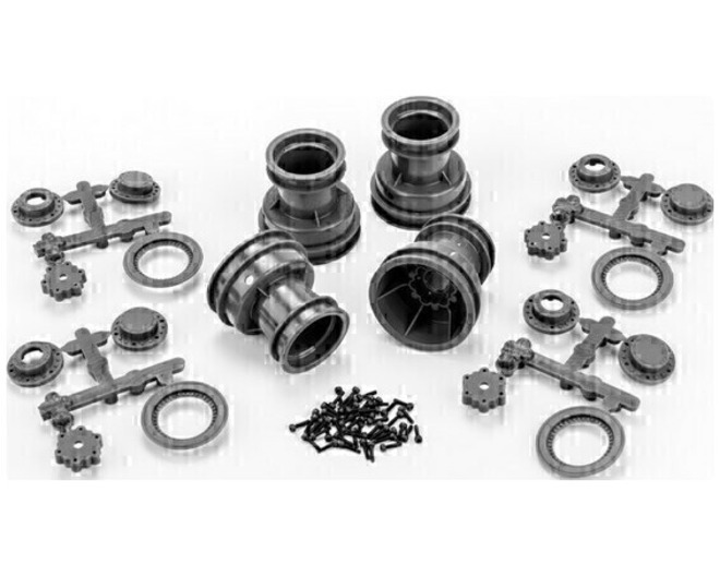 Mini-Tribute Wheel with Hex Adaptor Covers Mock Bead Lock 4pc photo