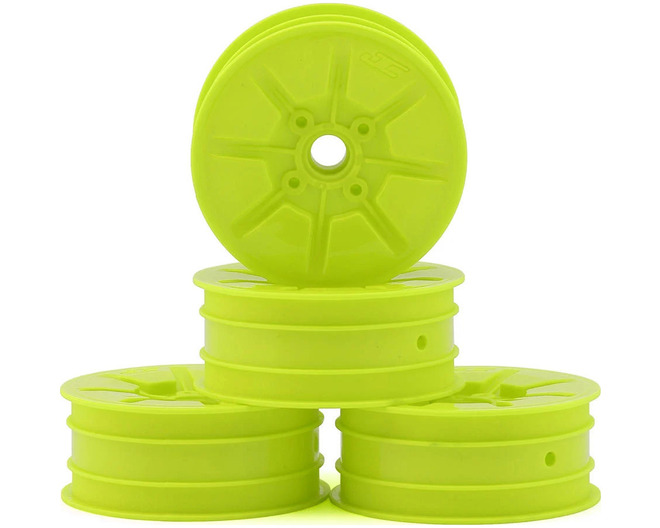 RC10 Pioneer 2.2 Bearing Front Wheels (Yellow) (4) photo