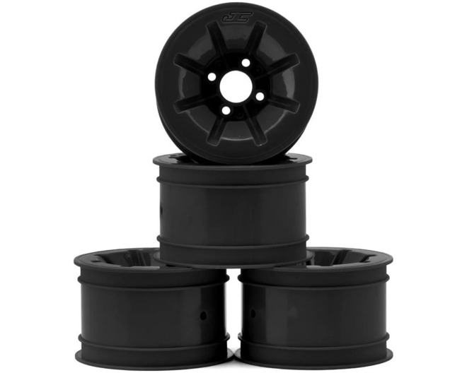 RC10 Pioneer 2.2 Rear Wheels W/Adapters (Black) (4) photo
