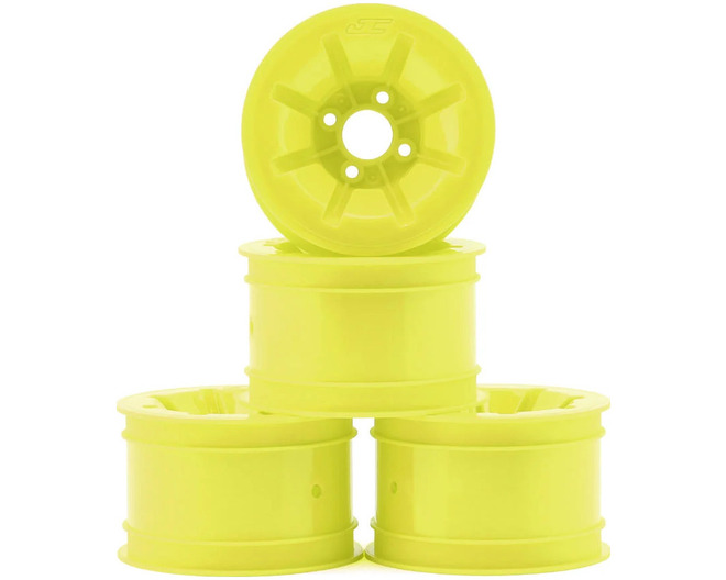 RC10 Pioneer 2.2 Rear Wheels W/Adapters (Yellow) (4) photo