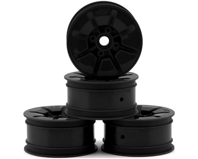RC10t Pioneer 2.2 Narrow Front Wheels (Black) (4) photo