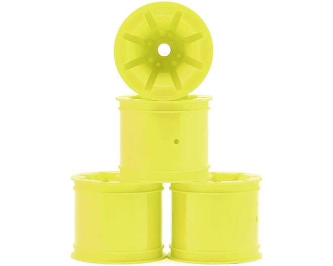 RC10t Pioneer 2.2 Bearing Front Wheels (Yellow) (4) photo