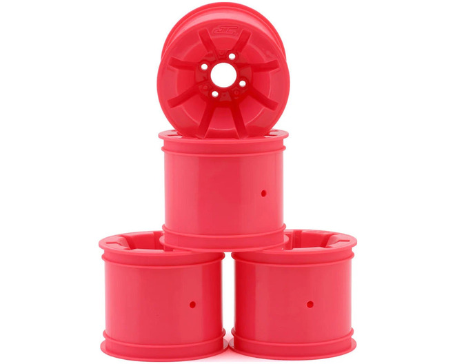 RC10t Pioneer 2.2 Rear Wheels W/Adapters (Pink) (4) photo