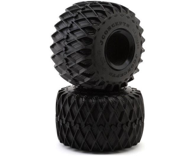 Big Cheese 2.6 Monster Truck Tires (2) (6.4) (Blue) photo