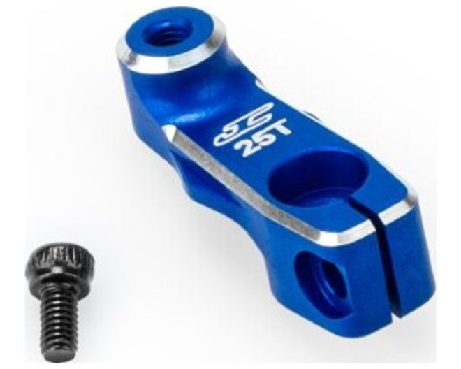 25t 15.5mm Aluminum Clamping Servo Horn Blue Fits RC10B7 photo