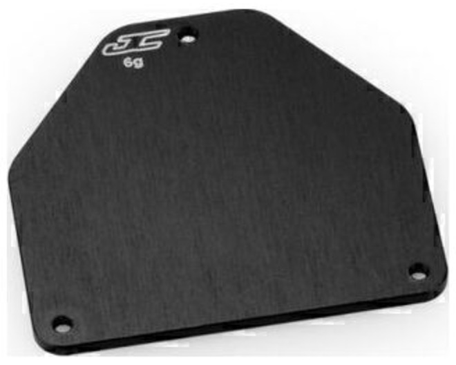 Rc10b7 Aluminum Servo Weight Plate 6g , Black, Fits Rc10b7 / Rc1 photo