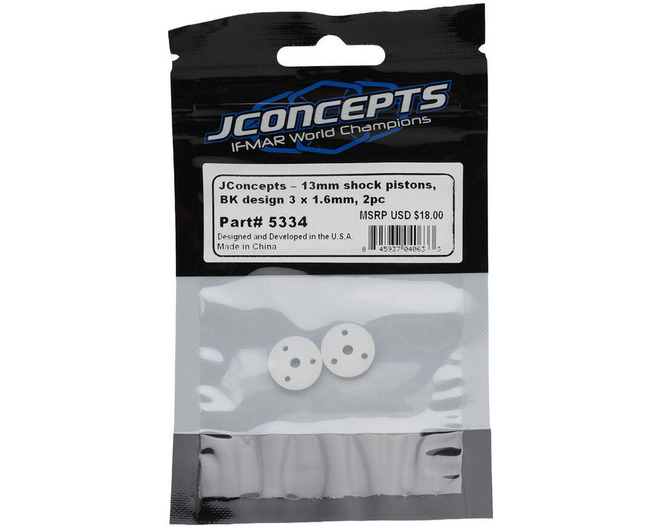 Bk Design Ae 13mm Shock Piston (2) (2.5mm Thick) (3x1.5mm)