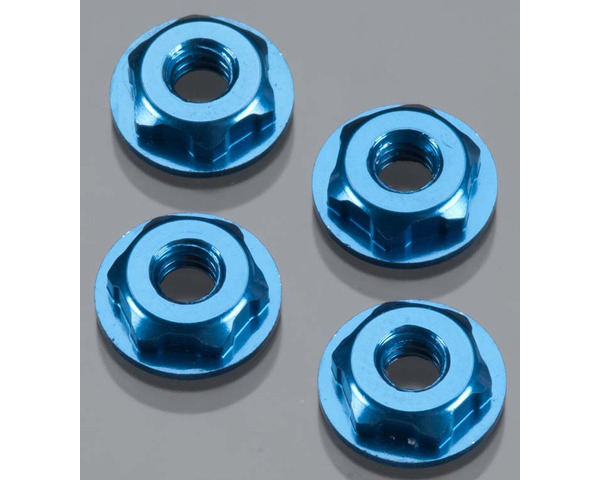 Thin Pattern Locking Wheel Nut 8/32 inch Front Blue (4) photo
